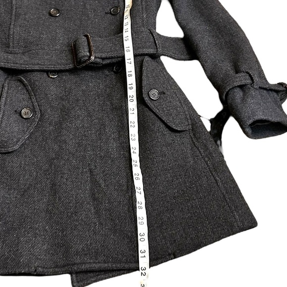 J. Crew Nello Gori Stadium Cloth Wool Double Breasted Pea Coat-Size 2 - Picture 14 of 14
